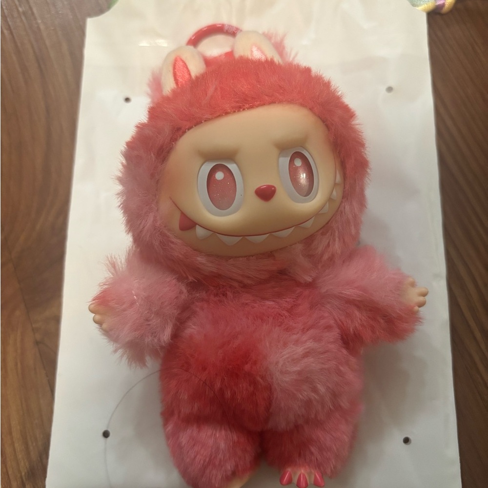 Pink Furry Monster Plush Toy